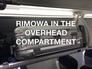 Rimowa overhead compartment