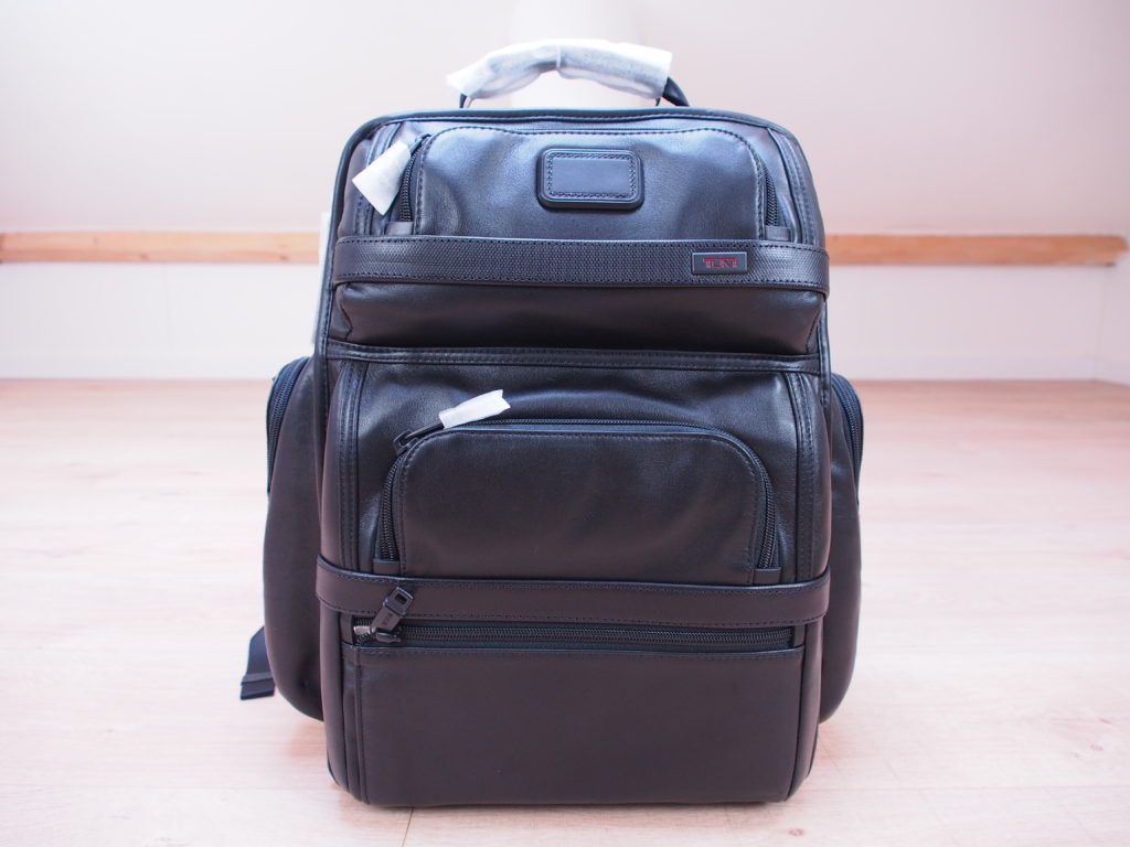 Tumi Alpha 2 backpack leather unboxing 