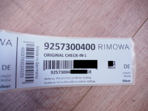 Rimowa Original Check-In L Label
