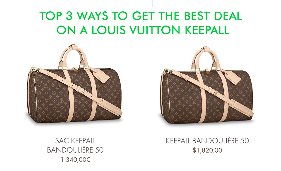 Religiøs velfærd kompliceret Top 3 ways to get the best deal on a Louis Vuitton Keepall | Gracefuldegrade