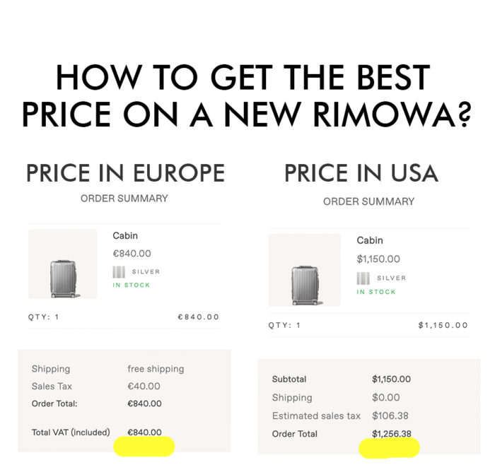 rimowa europe