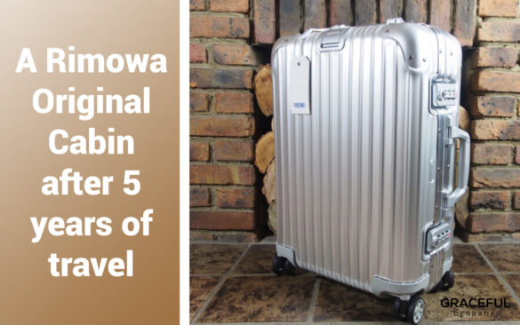 A Rimowa Original Cabin after 5 years of travel