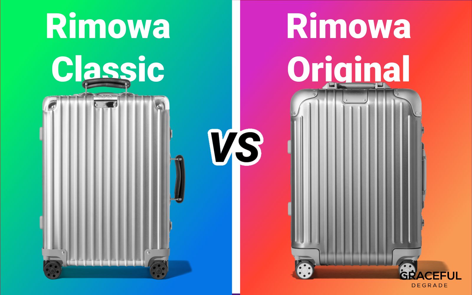 Original Check-In L Twist Suitcase in Silver & Red