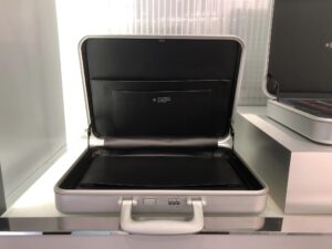 Rimowa Briefcase out in the wild interior