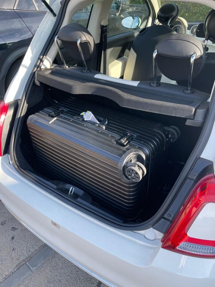 Rimowa Trunk in Fiat 500. Will Rimowa Fit in the Car? 